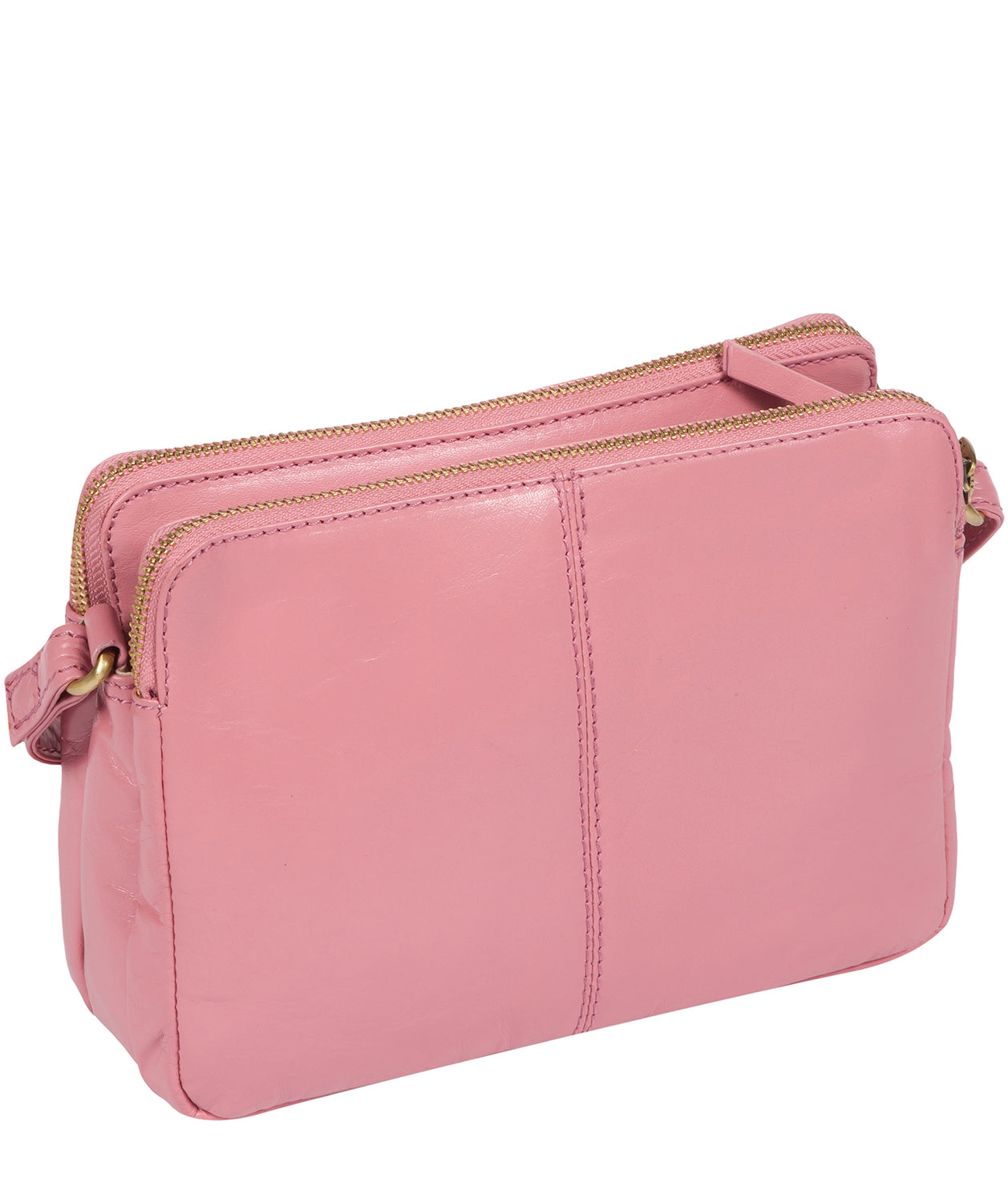 'Drew' Blush Leather Cross Body Bag