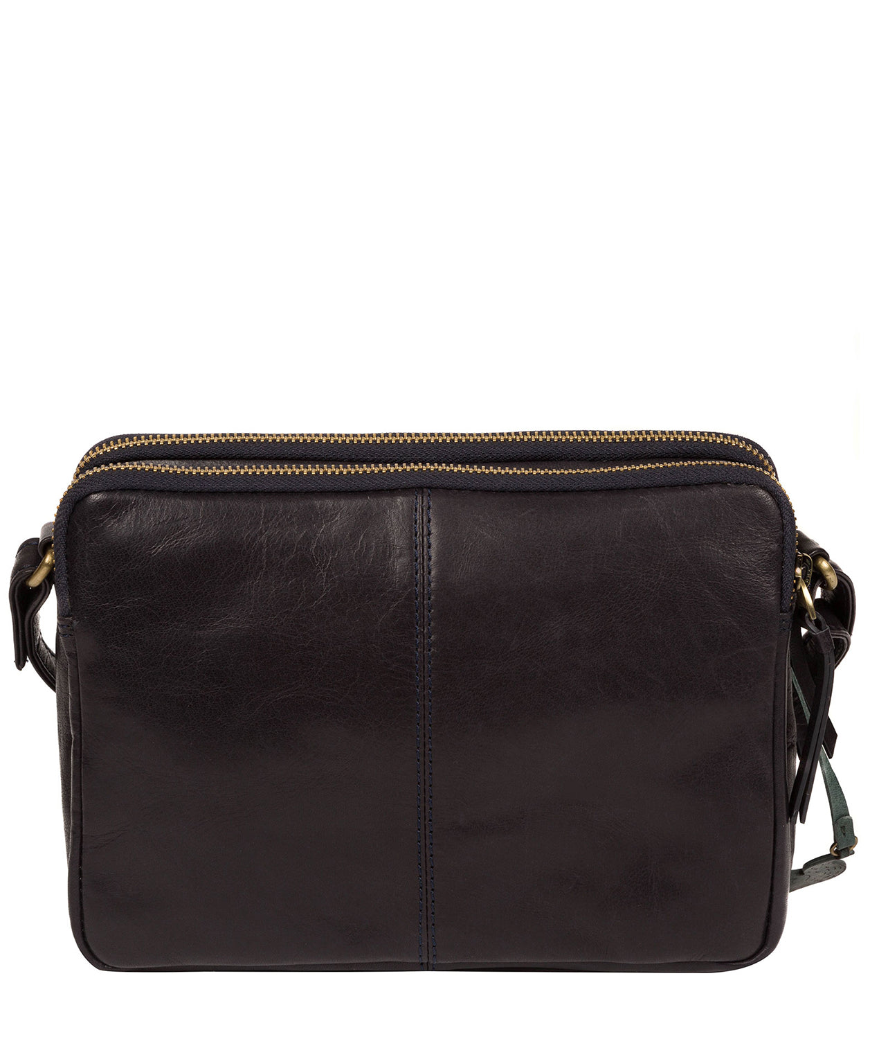 'Drew' Navy Leather Cross Body Bag image 3