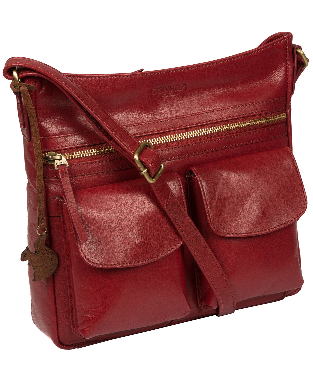 'Bon' Chilli Pepper Leather Cross Body Bag image 5