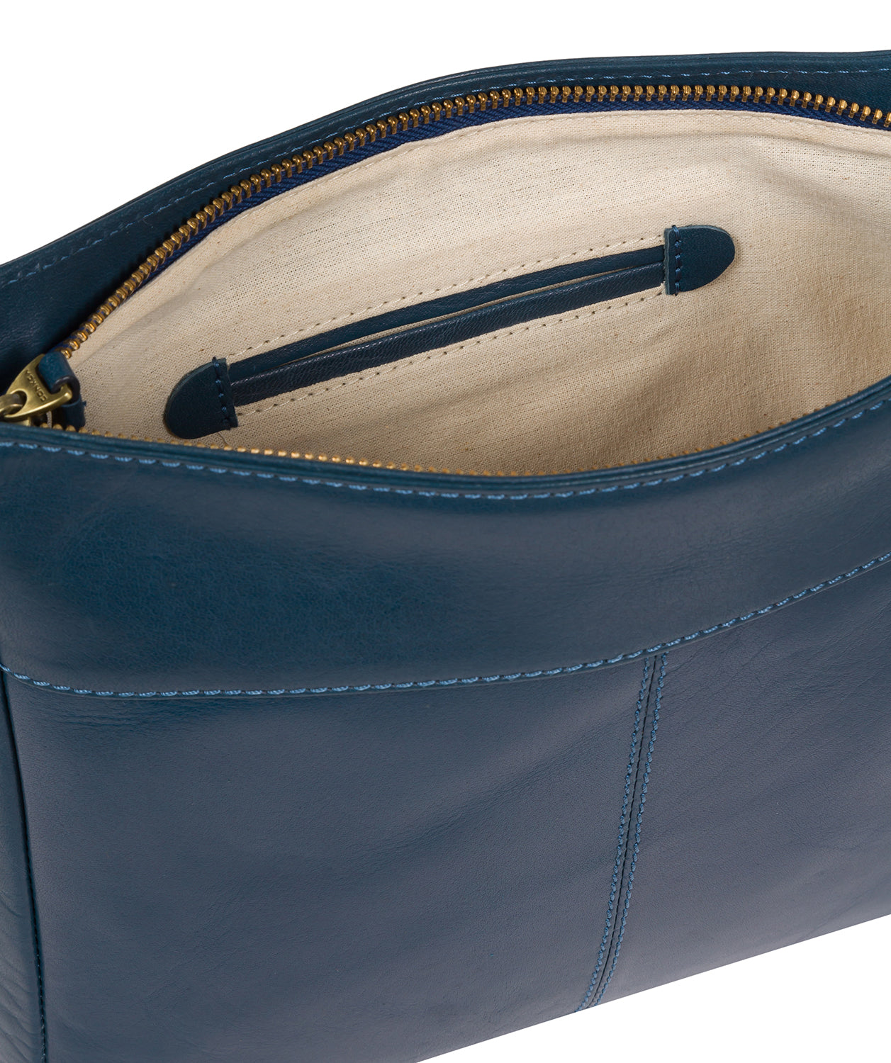 'Bon' Snorkel Blue Leather Cross Body Bag