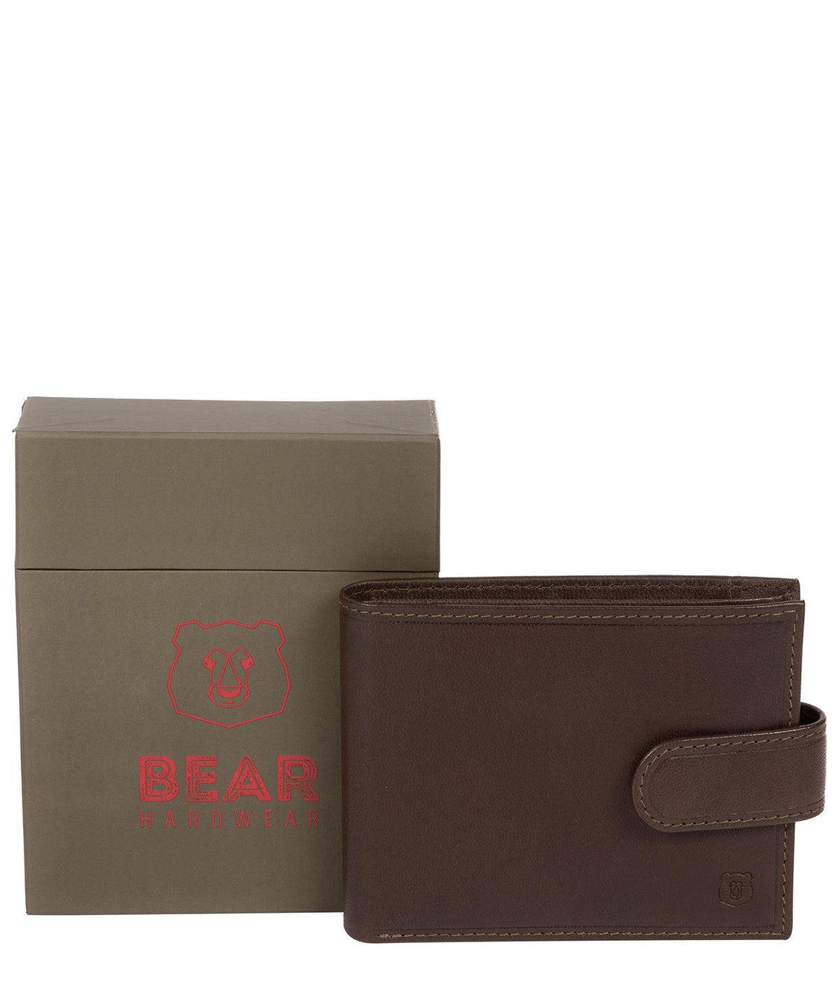 'Olov' Dark Brown Leather Bi-Fold Wallet image 4