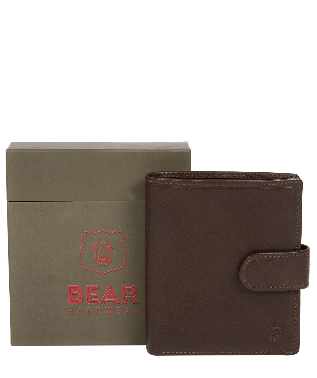 'Bartram' Dark Brown Leather Bi-Fold Wallet Pure Luxuries London