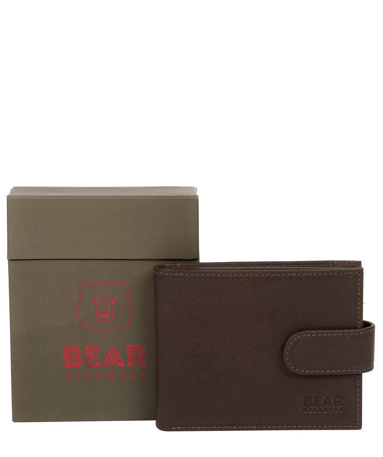 'Orvar' Dark Brown Leather Bi-Fold Wallet Pure Luxuries London