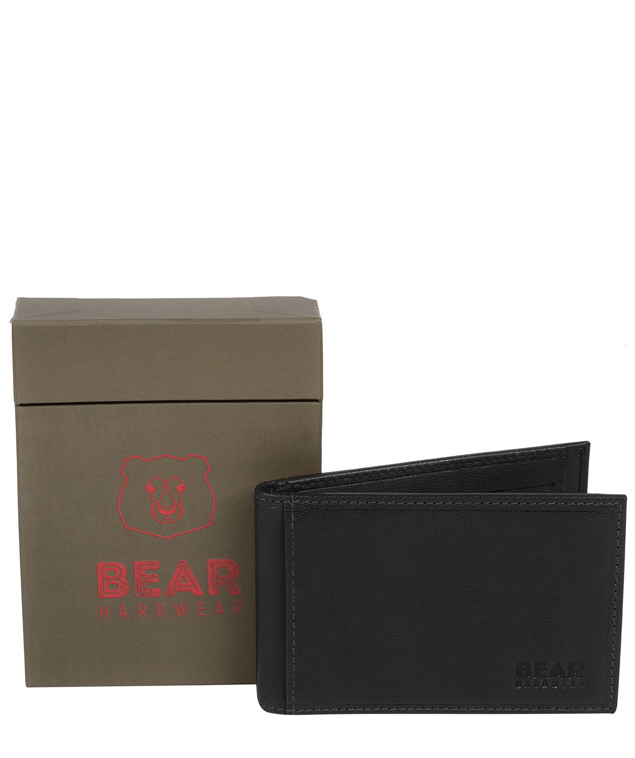 'Huld' Black Leather Bi-Fold Card Holder image 4
