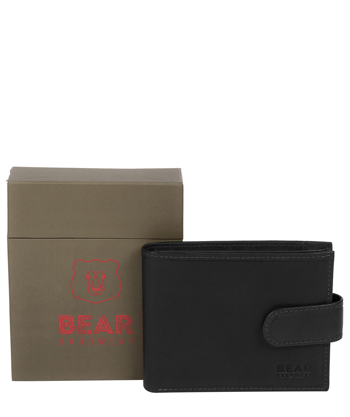 'Borge' Black Leather Bi-Fold Wallet image 4