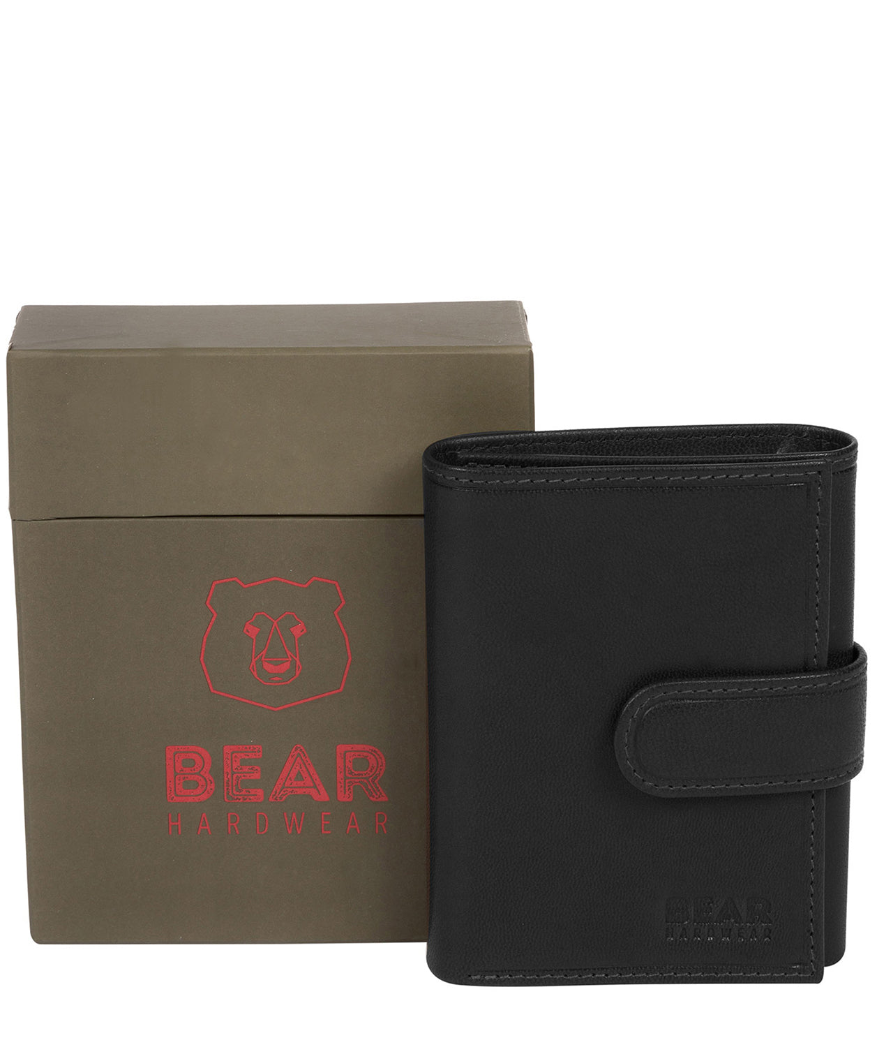 'Hannes' Black Leather Tri-Fold Wallet Pure Luxuries London