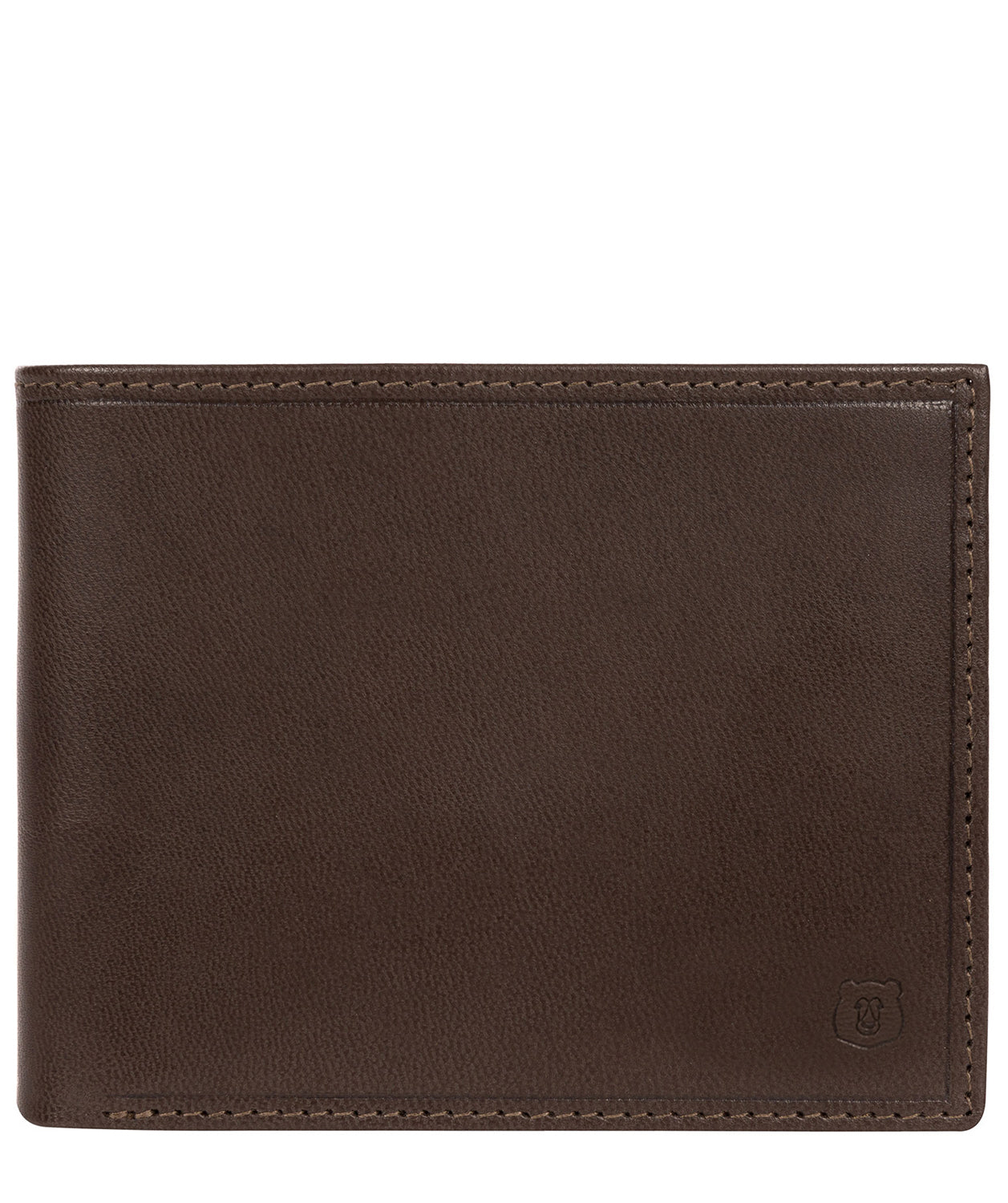 'Thor' Dark Brown Leather Bi-Fold Wallet Pure Luxuries London