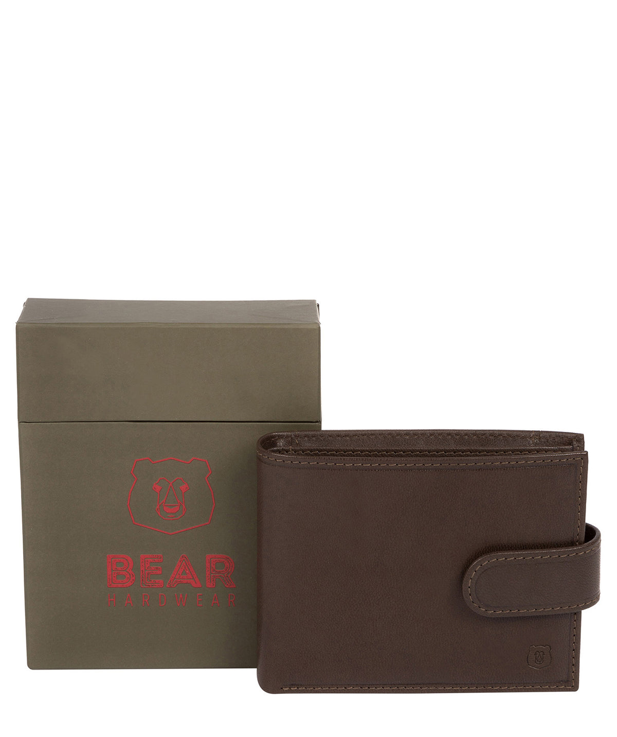 'Sigurd' Dark Brown Leather Bi-Fold Wallet Pure Luxuries London