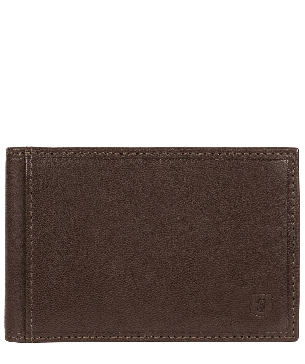 'Heidrun' Dark Brown Leather Bi-Fold Card Holder image 1