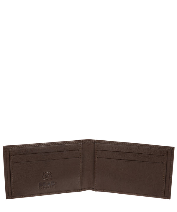 'Heidrun' Dark Brown Leather Bi-Fold Card Holder image 3