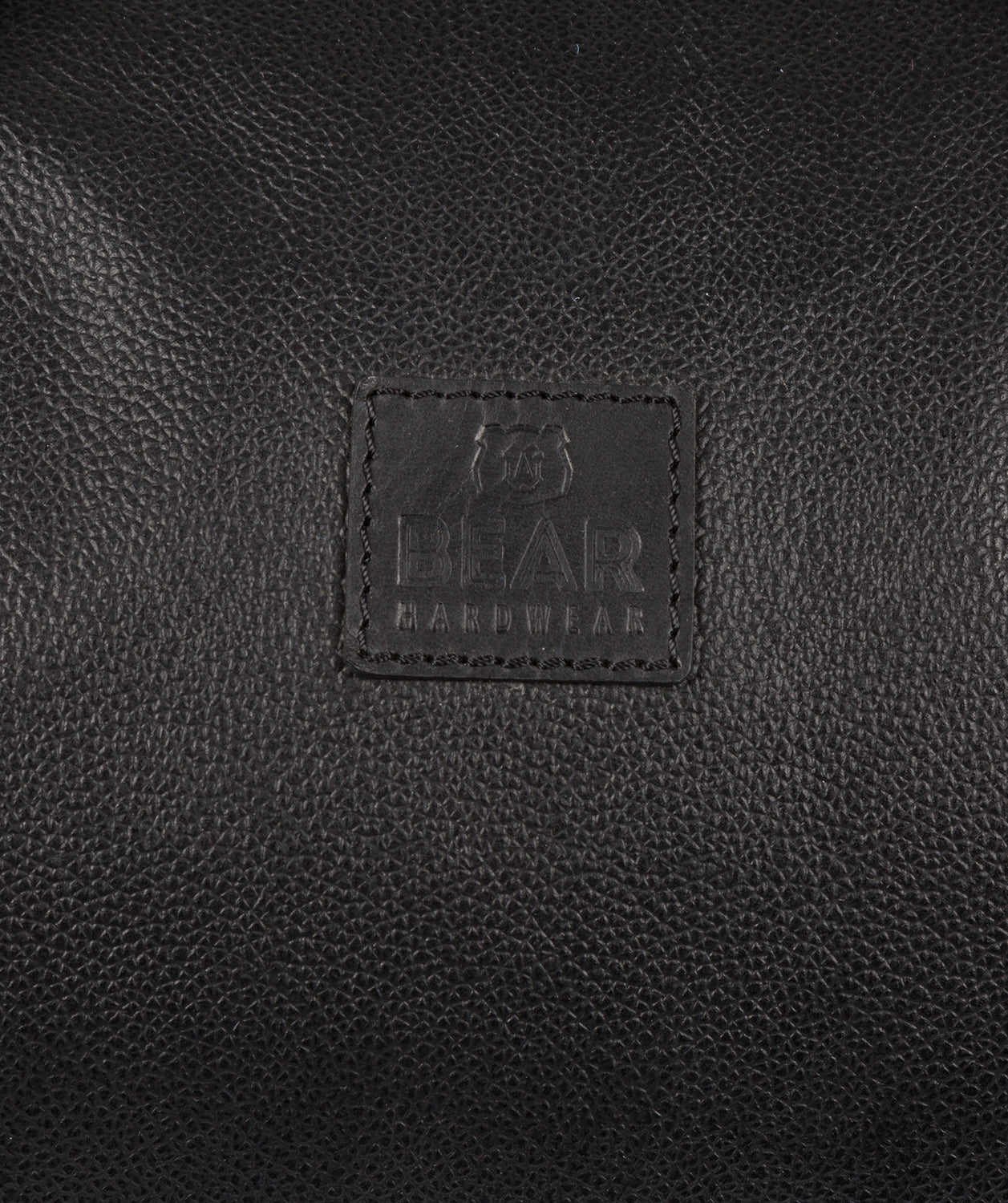 'Grizzly' Black Leather Holdall