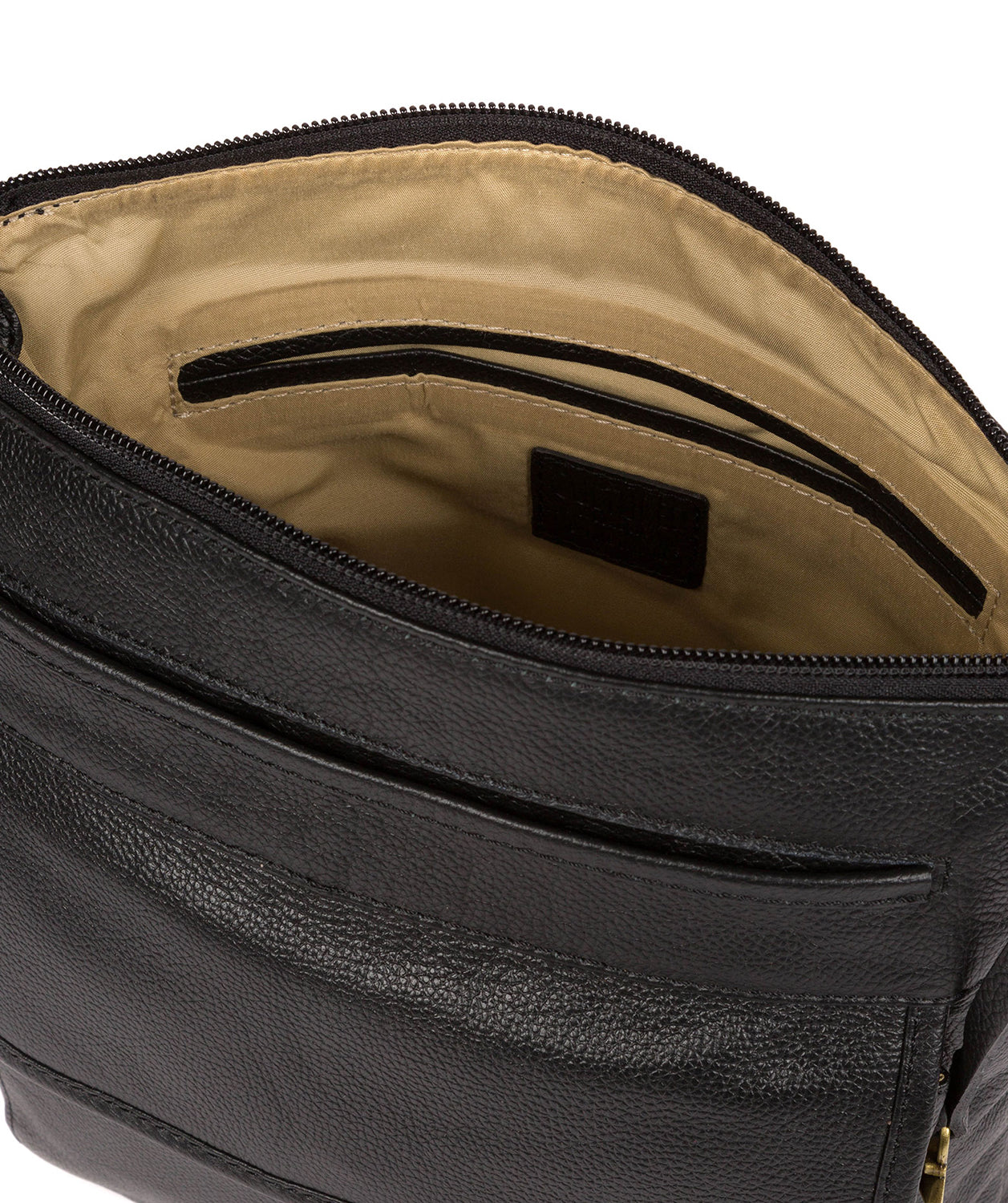 'Elva' Black Leather Cross Body Bag image 4