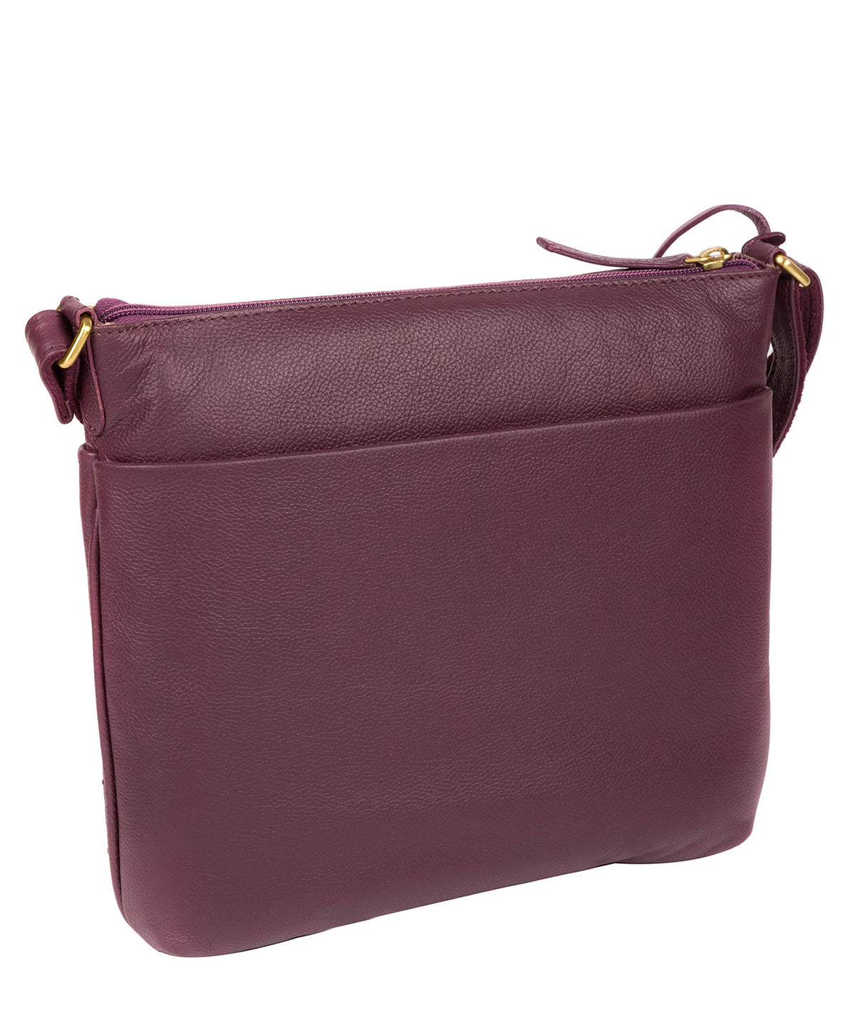 'Gianna' Fig Leather Cross Body Bag image 5