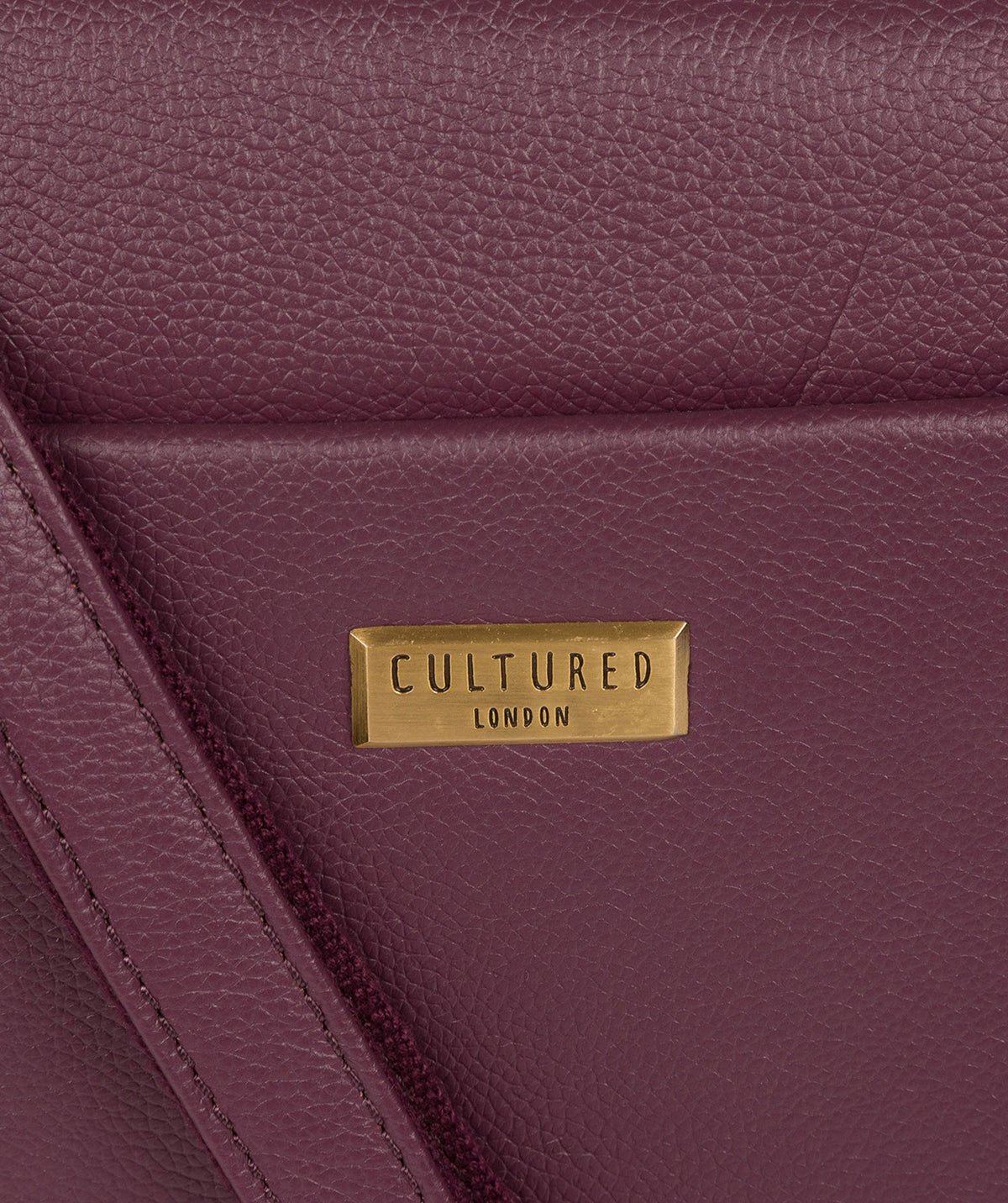 'Gianna' Fig Leather Cross Body Bag image 6