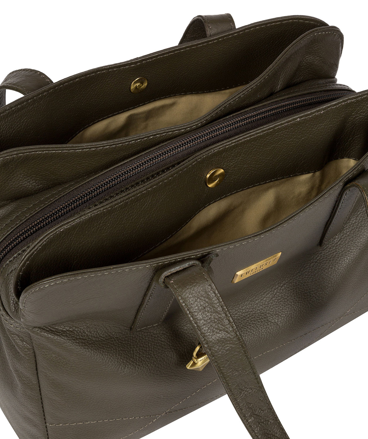 'Liana' Olive Leather Handbag image 5