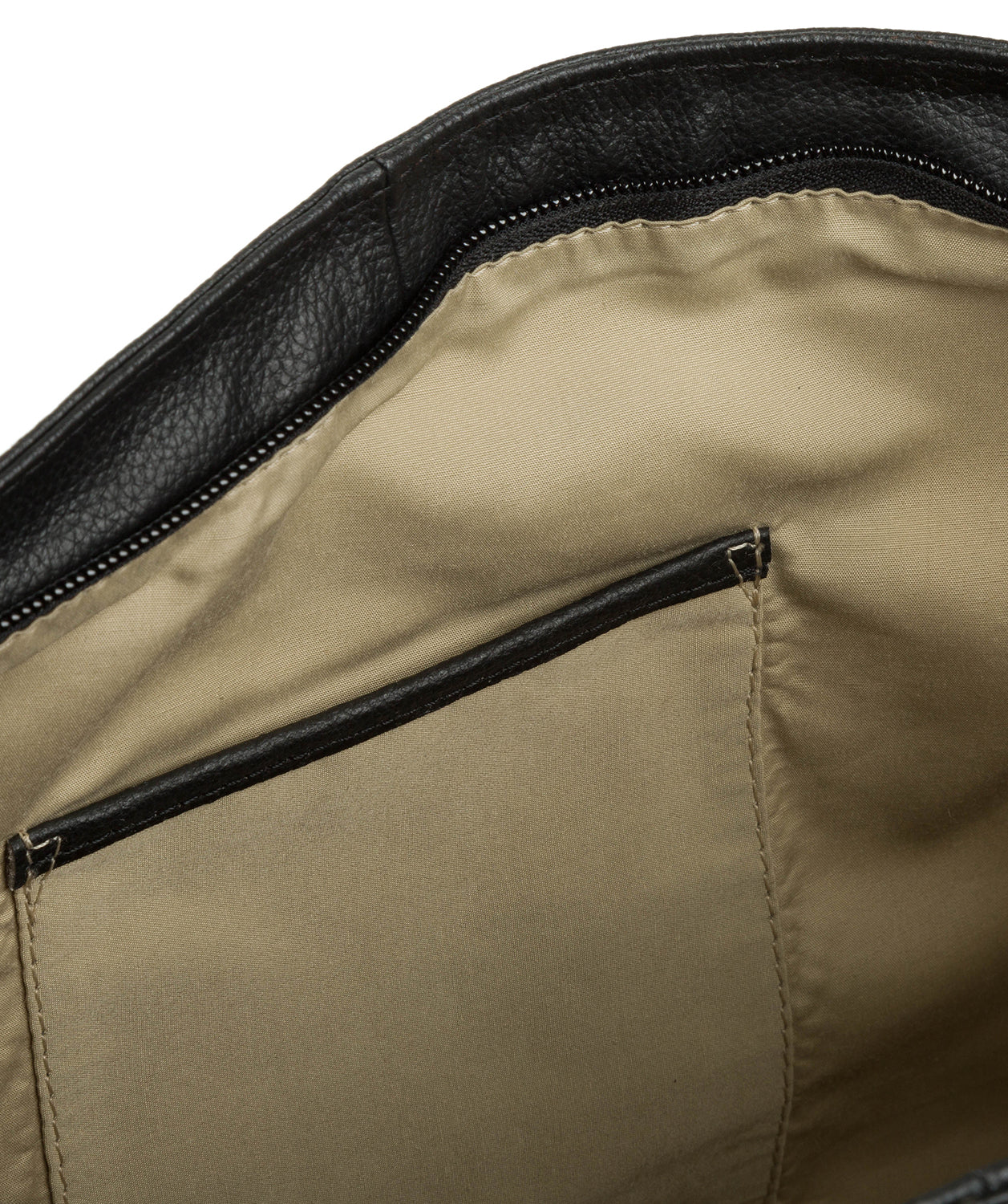 'Ferne' Black Leather Tote Bag