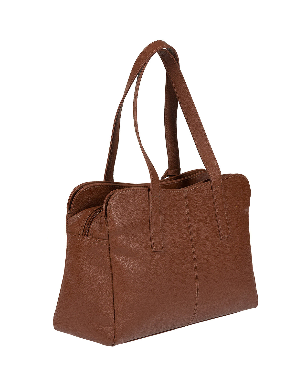 'Lorin' Sienna Brown Real Leather Handbag