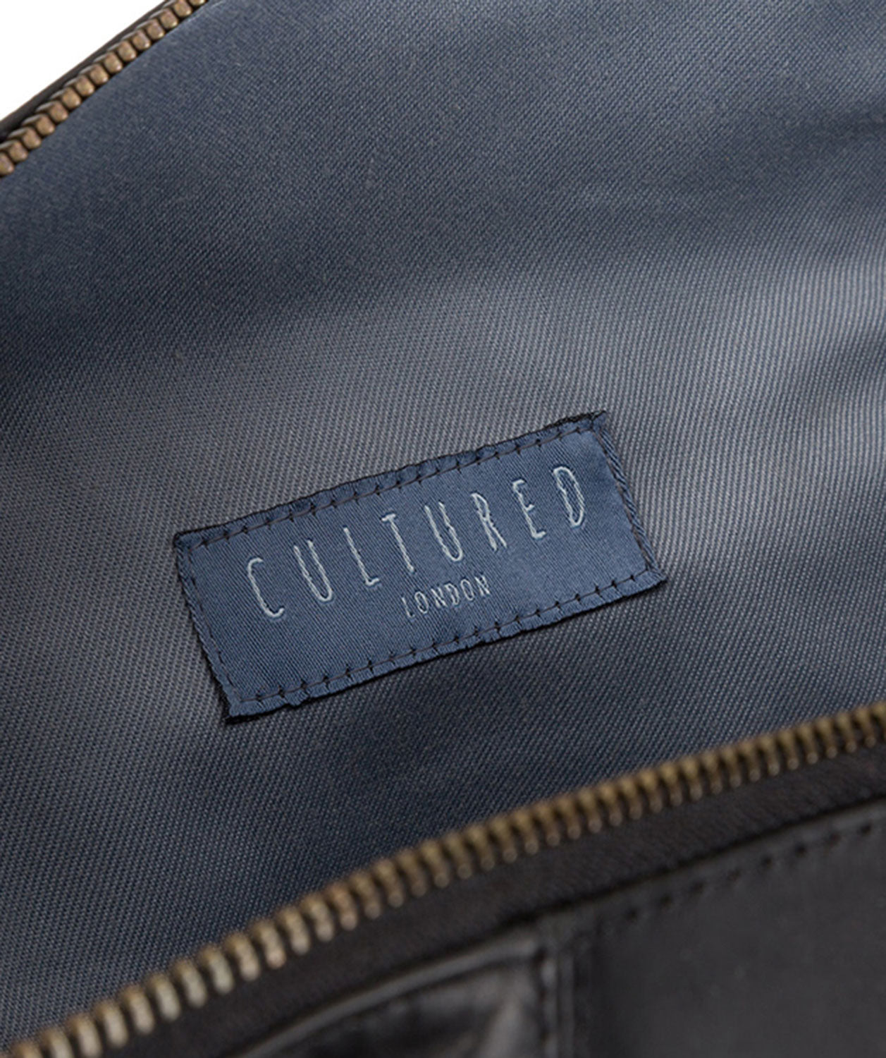 'Expedition' Black Leather Holdall