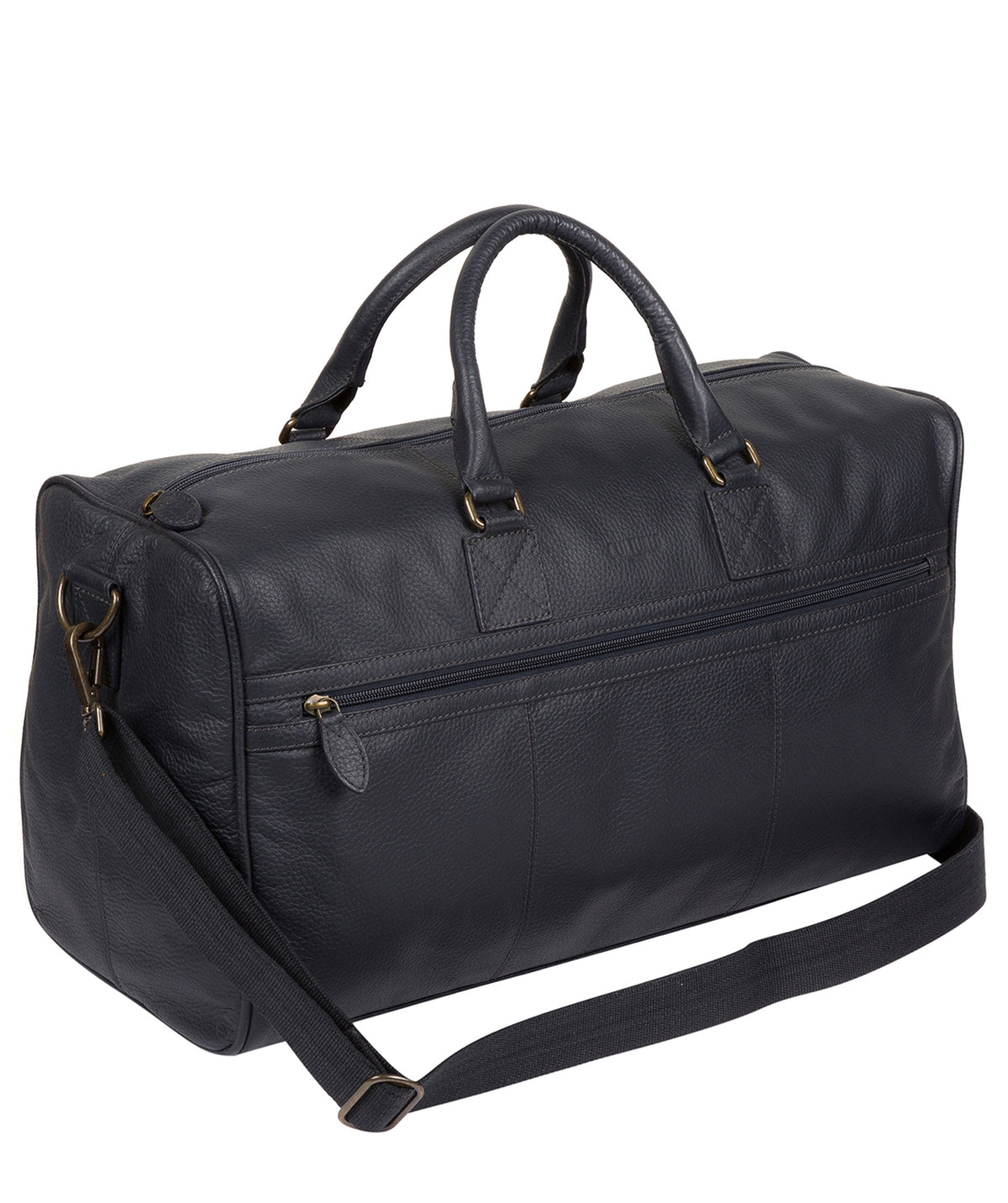 'Expedition' Navy Leather Holdall Pure Luxuries London