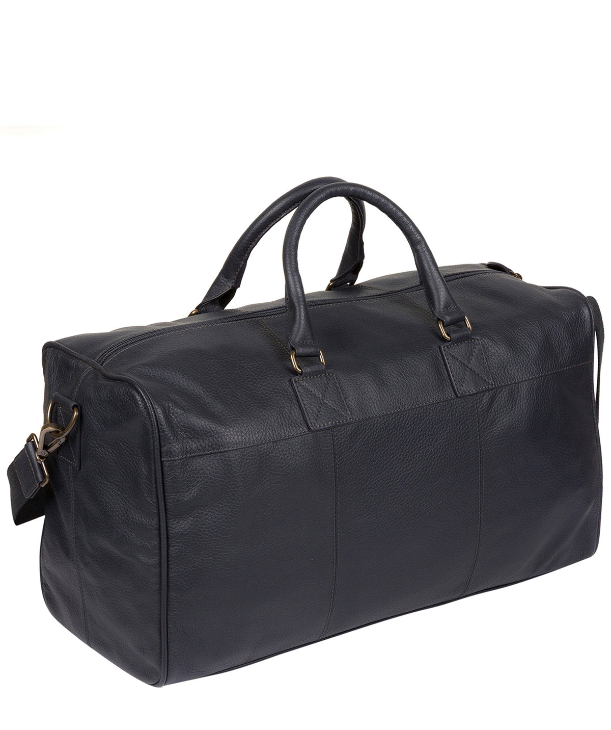 'Expedition' Navy Leather Holdall Pure Luxuries London