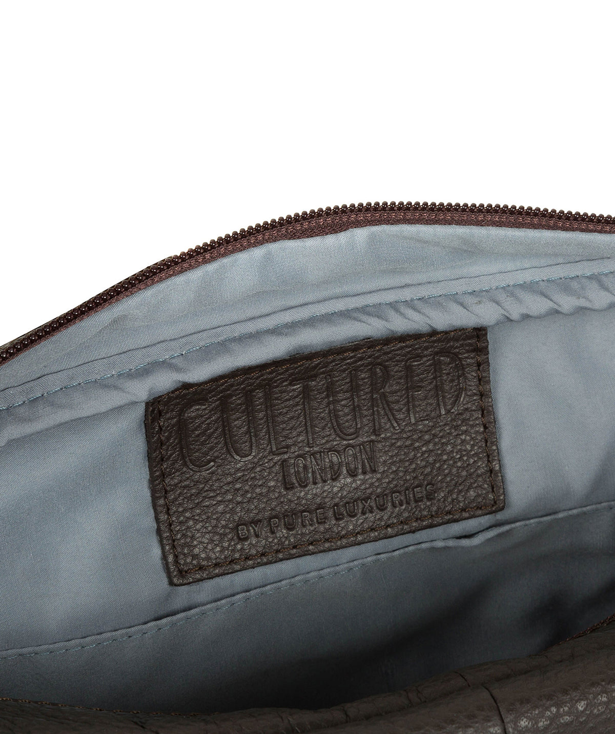 'Reaction' Dark Brown Natural Leather Messenger Bag