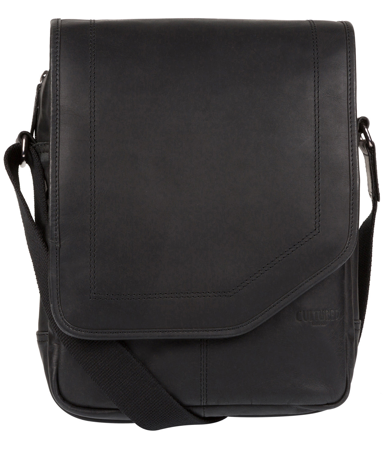 'Scene' Black Medium Leather Despatch Bag Pure Luxuries London