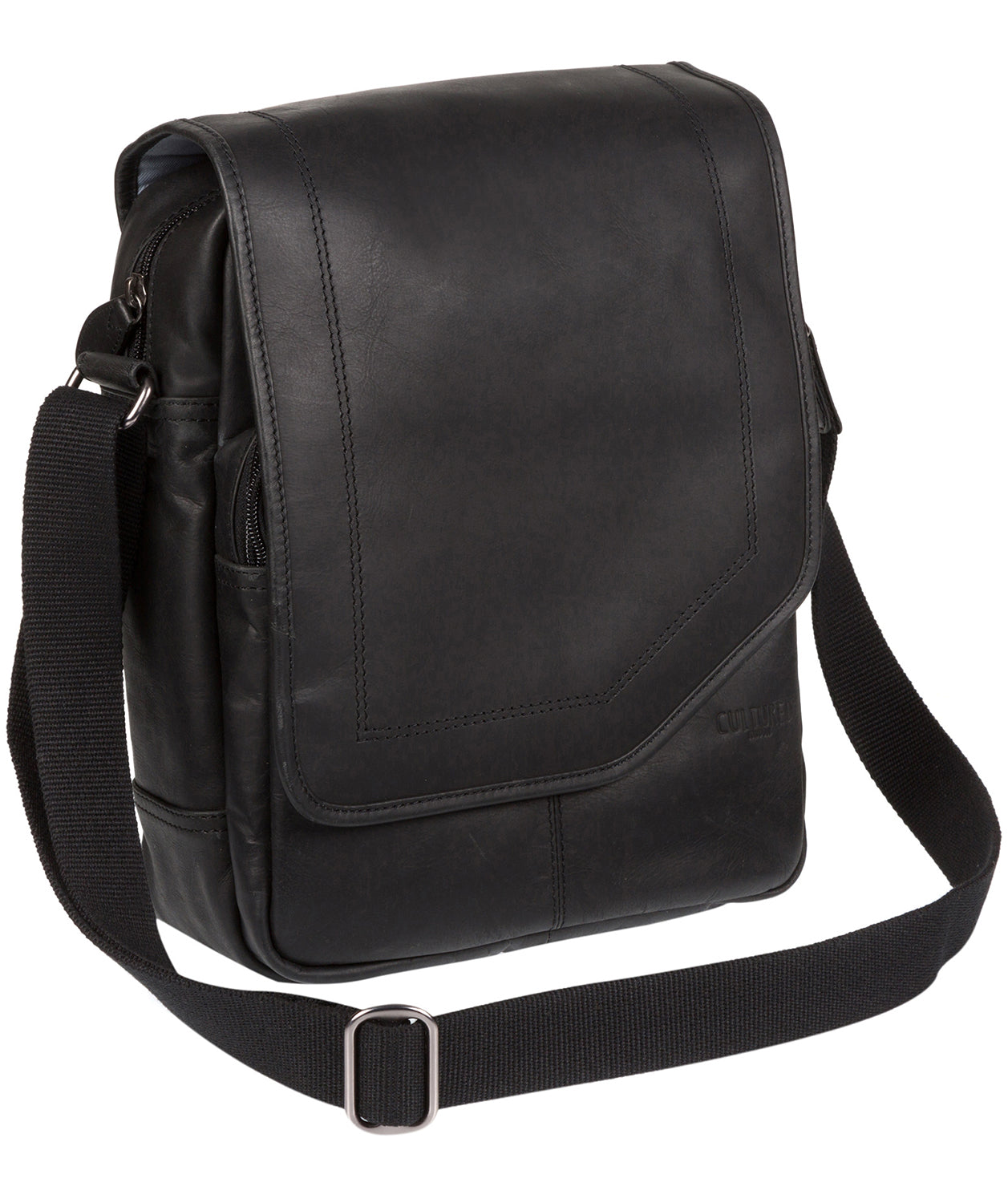 'Scene' Black Medium Leather Despatch Bag Pure Luxuries London