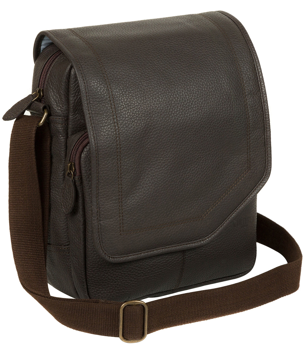 'Scene' Dark Brown Leather Despatch Bag Pure Luxuries London