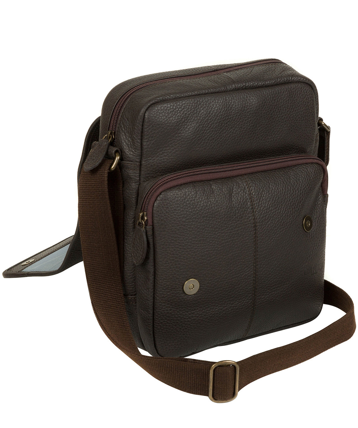 'Scene' Dark Brown Leather Despatch Bag Pure Luxuries London
