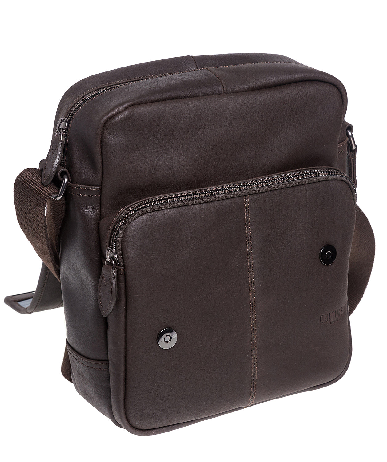 'Scene' Dark Brown Leather Despatch Bag