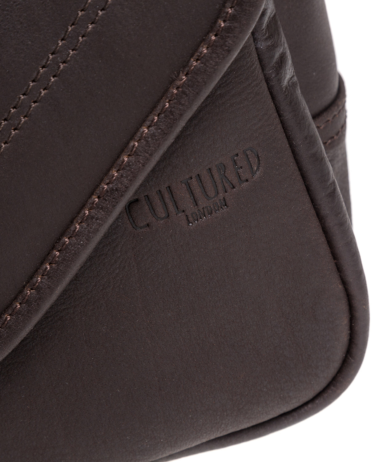 'Scene' Dark Brown Leather Despatch Bag