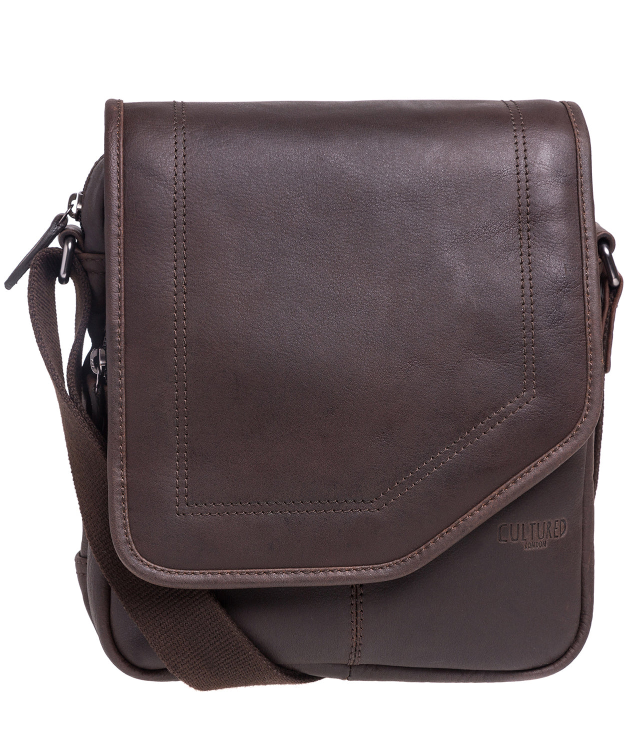 'Trip' Dark Brown Leather Despatch Bag