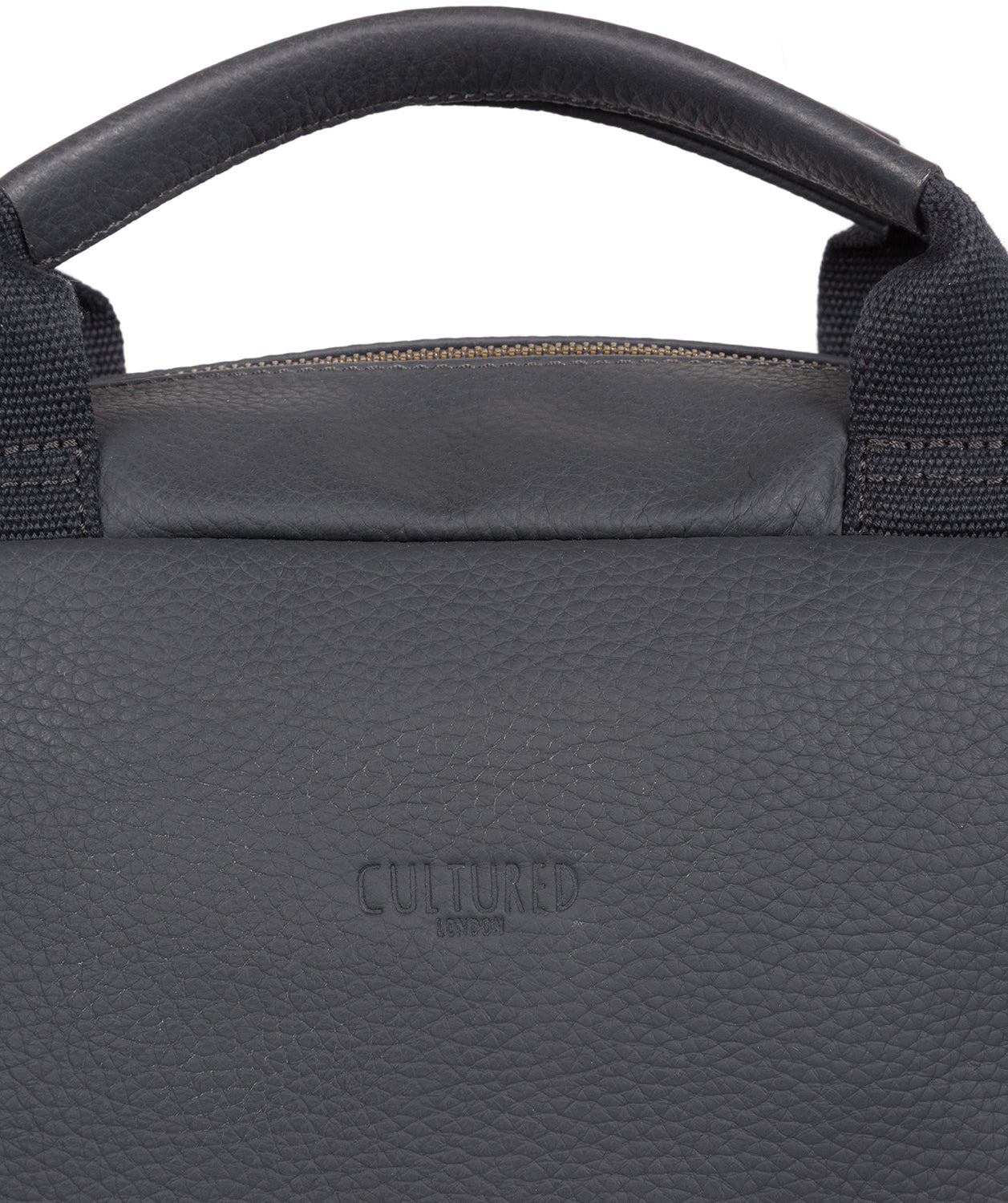 'Revolution' Dark Grey Leather Backpack image 5