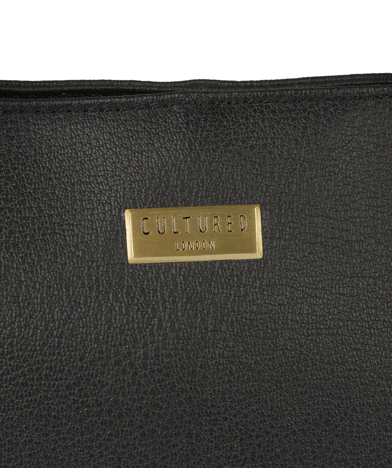 'Penny' Black Leather Tote Bag