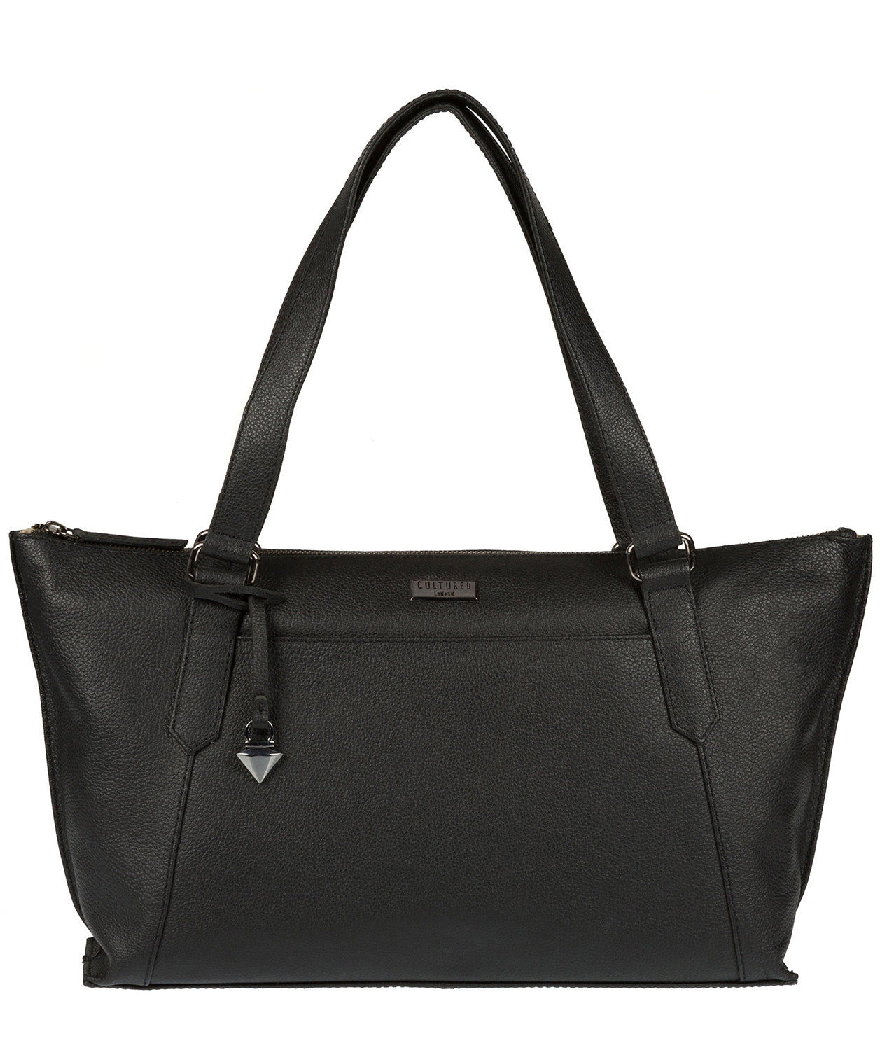 'Alma' Black Leather Bag Pure Luxuries London