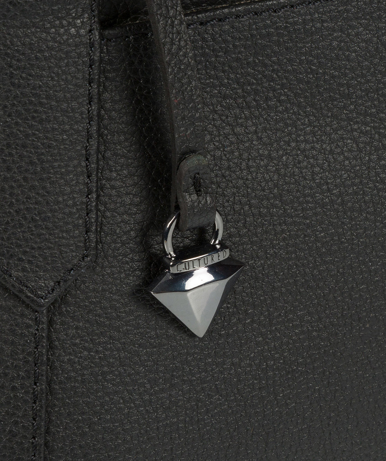 'Alma' Black Leather Bag Pure Luxuries London