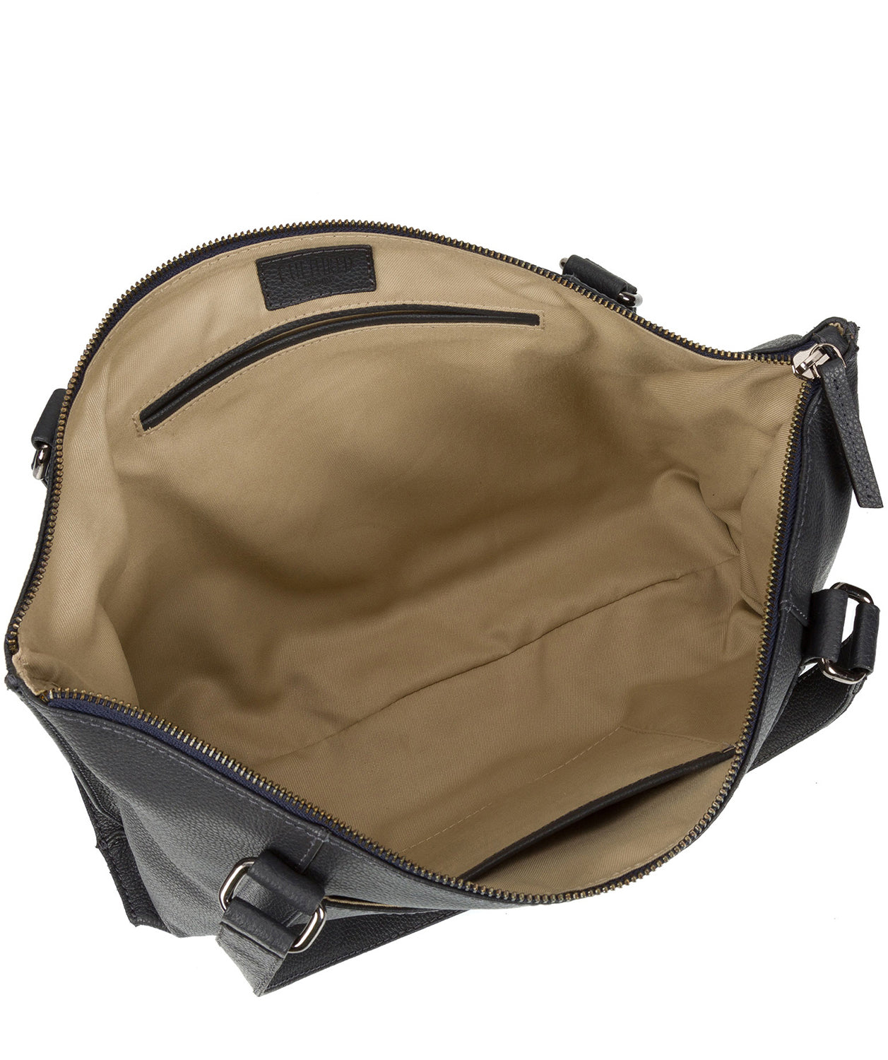 'Alma' Navy Leather Bag Pure Luxuries London