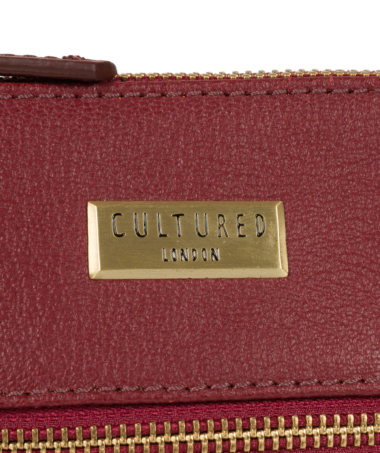 'Halle' Ruby Red Leather Cross-Body Bag
image 6