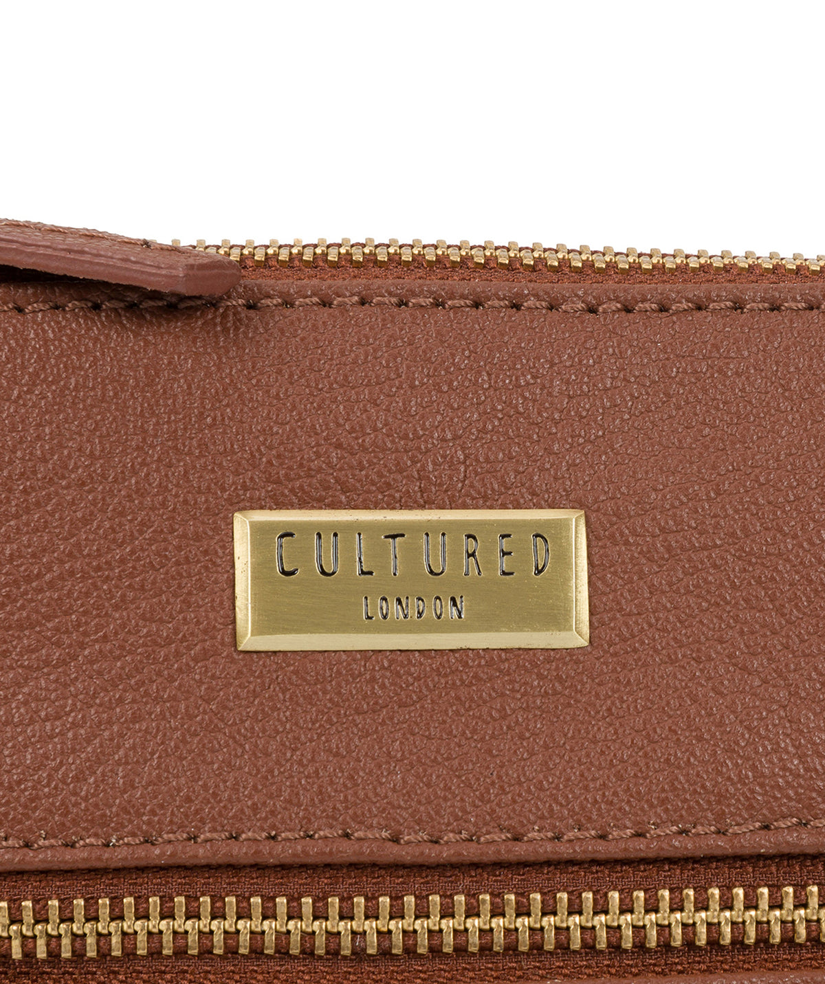 'Halle' Sienna Brown Leather Cross-Body Bag
image 6