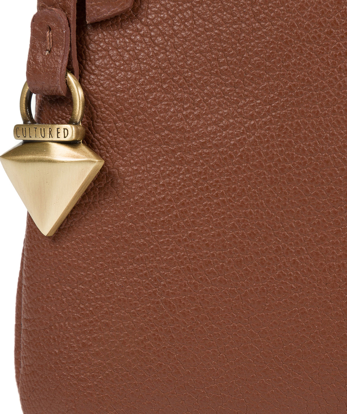 'Halle' Sienna Brown Leather Cross-Body Bag
image 7