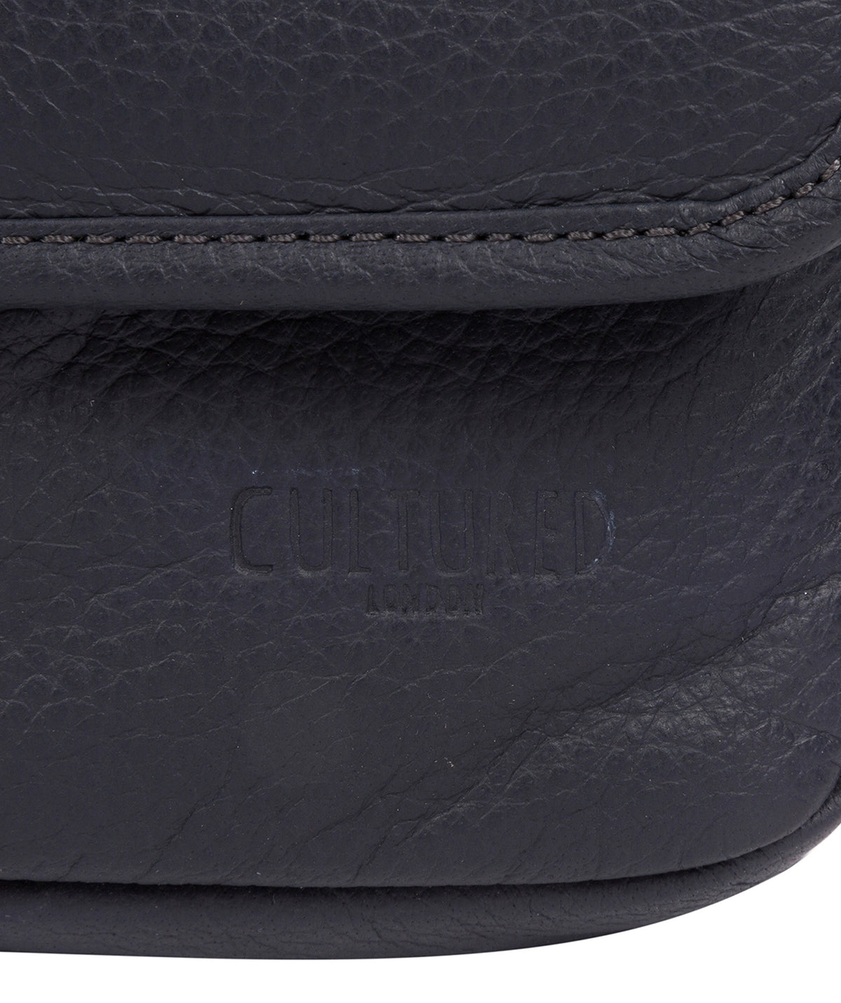 'Impact' Navy Leather Messenger Bag Pure Luxuries London