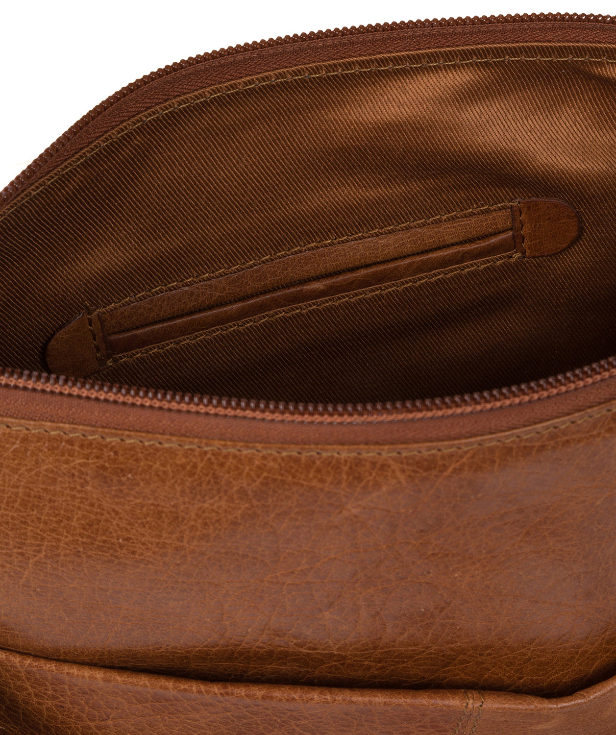 'Daar' Dark Tan Leather Cross Body Bag