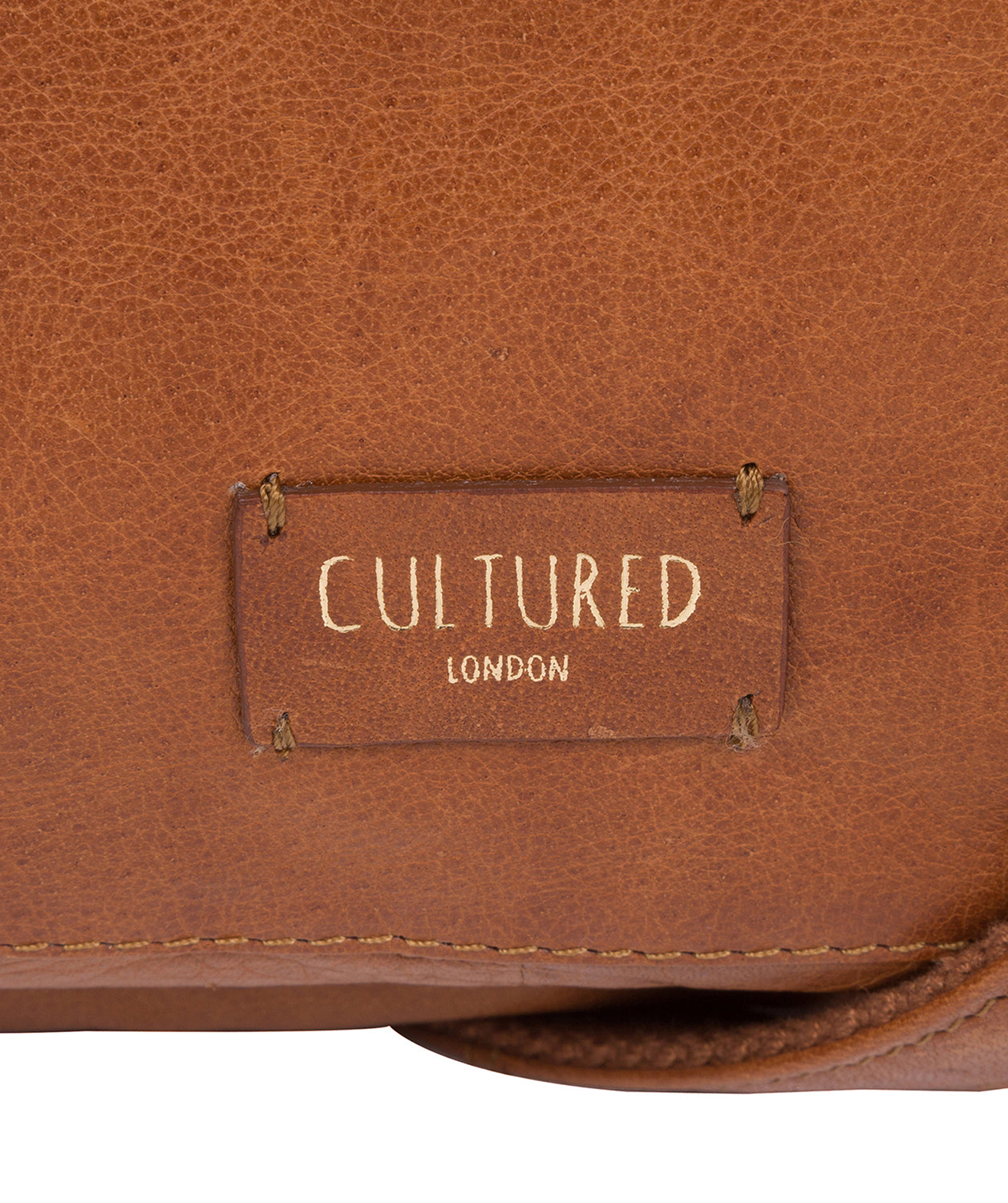 'Daar' Dark Tan Leather Cross Body Bag