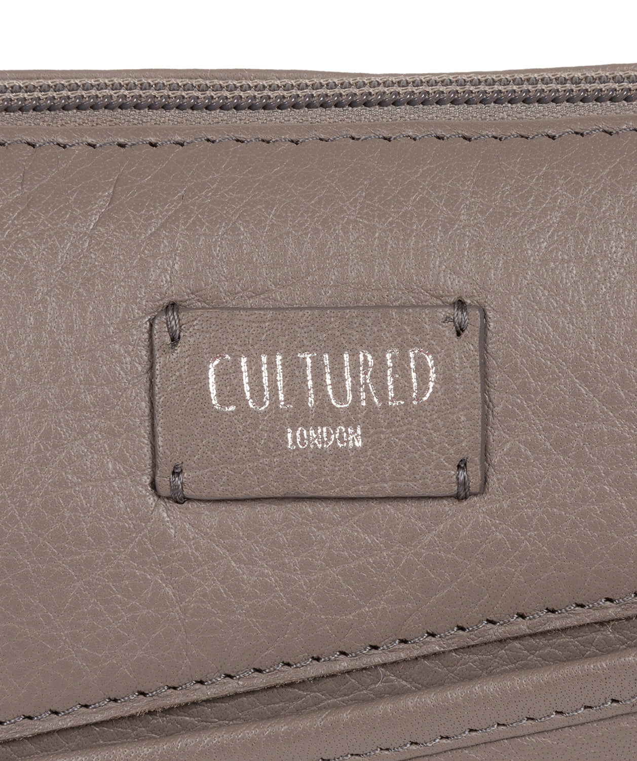 'Gainford' Grey Leather Cross Body Bag