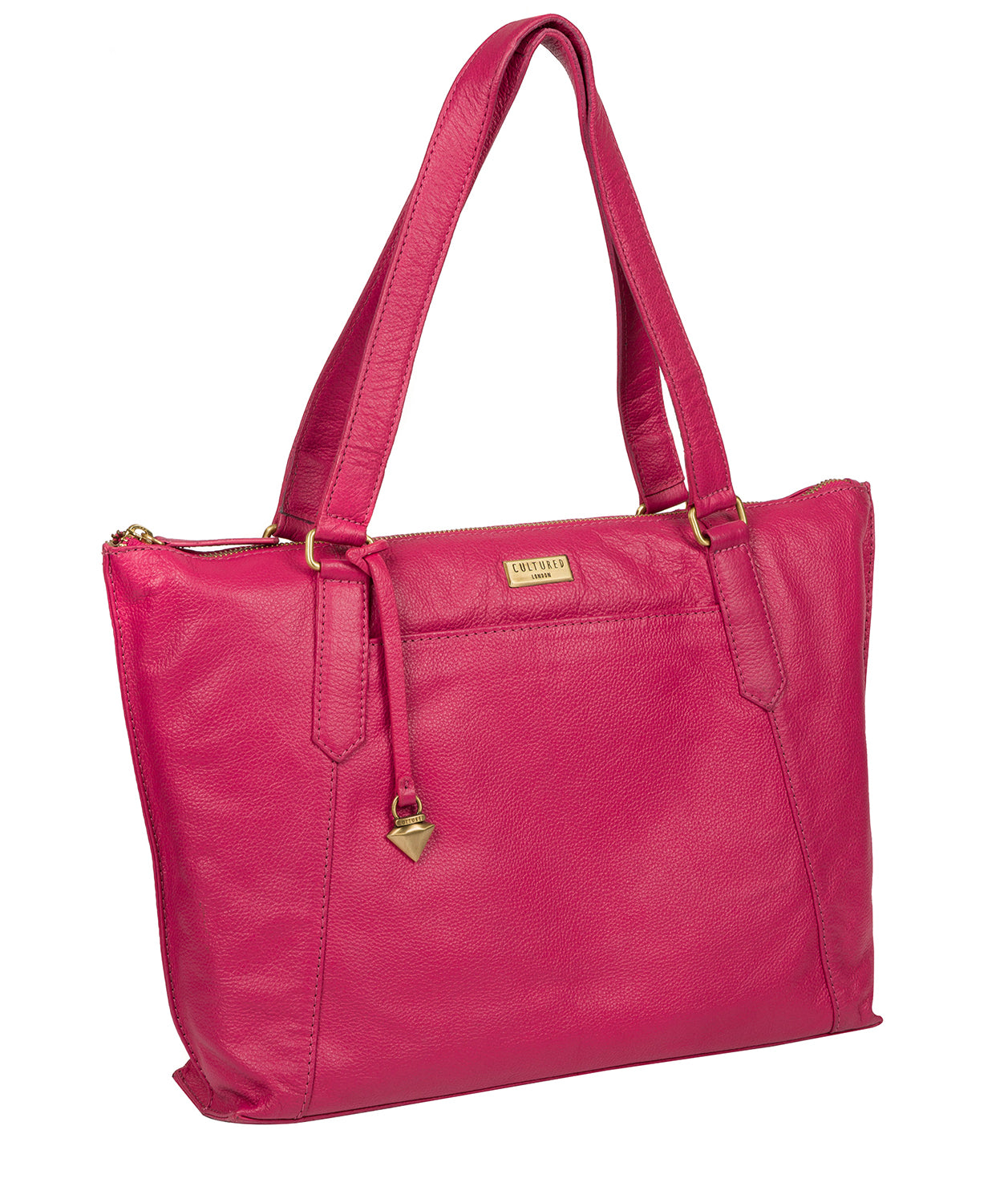 'Isabella' Cabaret Leather Tote Bag image 5