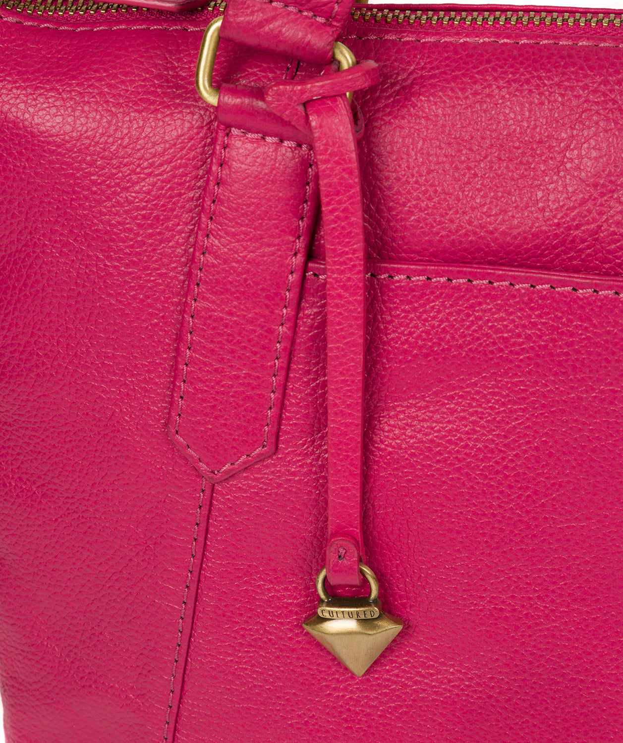 'Isabella' Cabaret Leather Tote Bag image 6