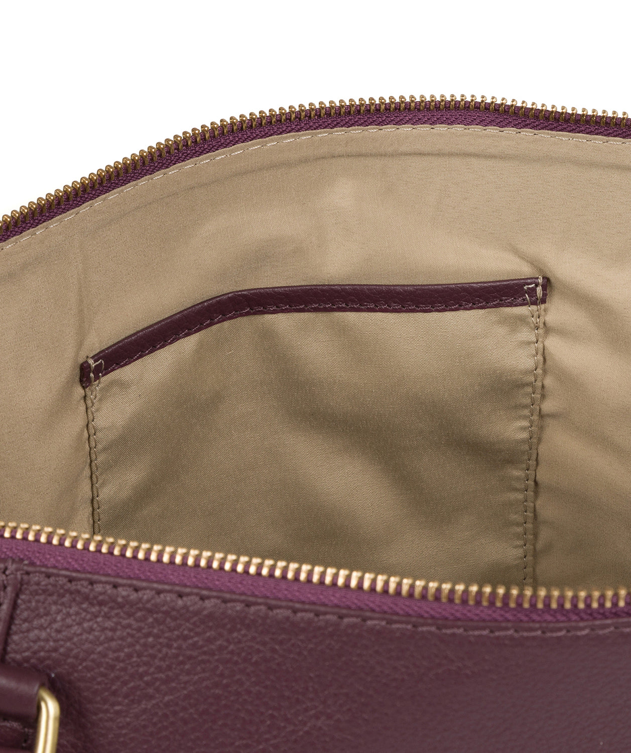 'Isabella' Fig Leather Tote Bag Pure Luxuries London