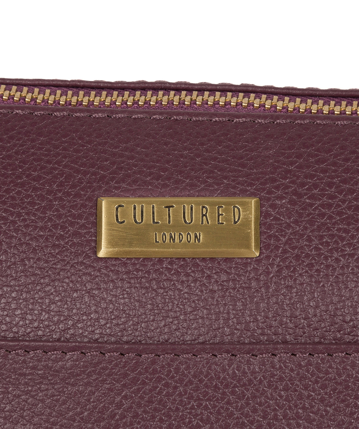 'Isabella' Fig Leather Tote Bag Pure Luxuries London