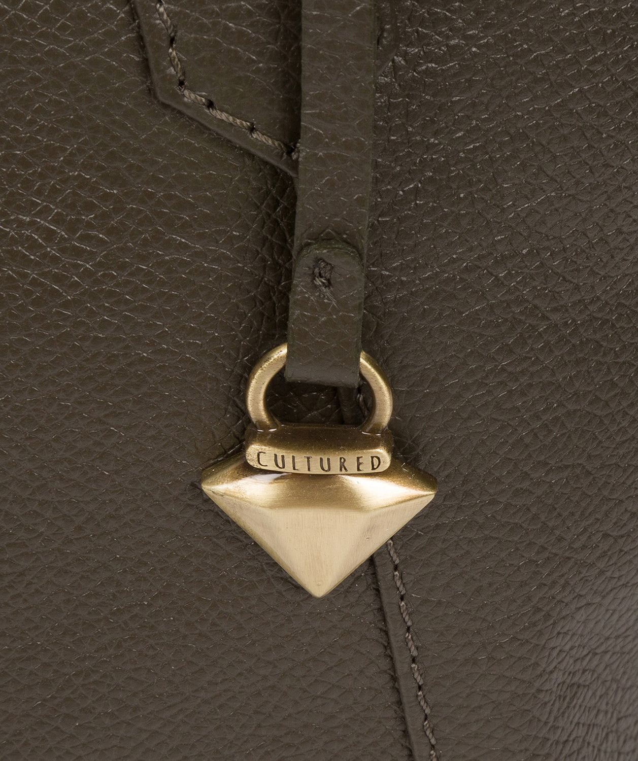 'Isabella' Olive Leather Tote Bag Pure Luxuries London