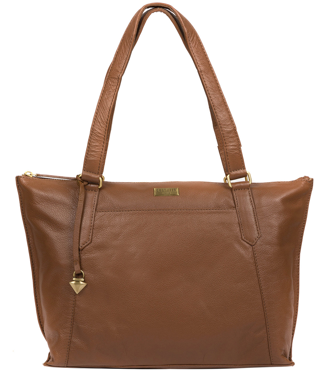 'Isabella' Tan Leather Tote Bag Pure Luxuries London